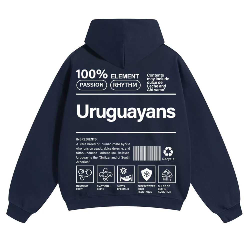 Uruguayans Unisex Fit Color Hoodie wearishow