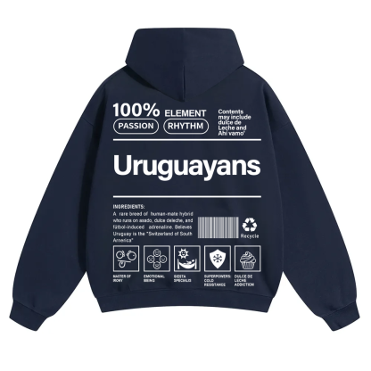 Uruguayans Unisex Fit Color Hoodie wearishow