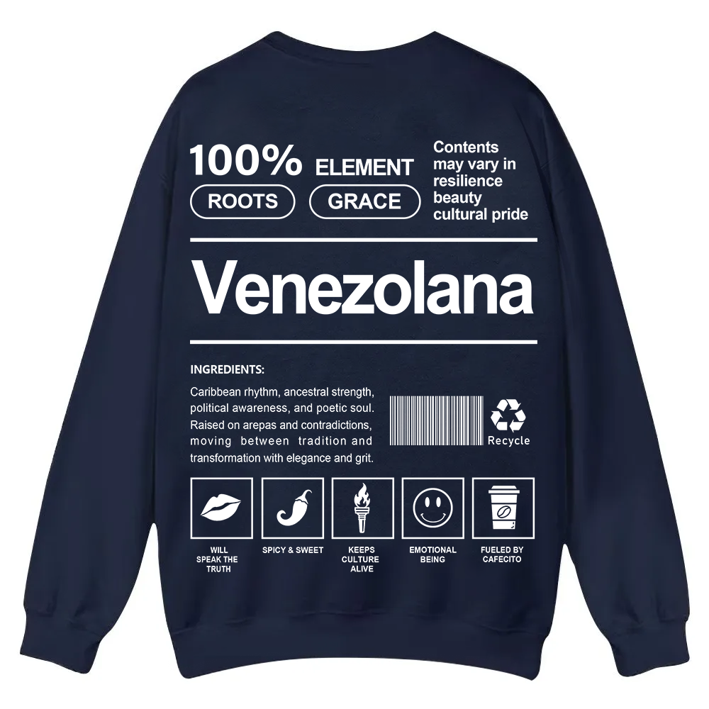 Venezolana Unisex Fit  Casual Crewneck Sweatshirt wearishow