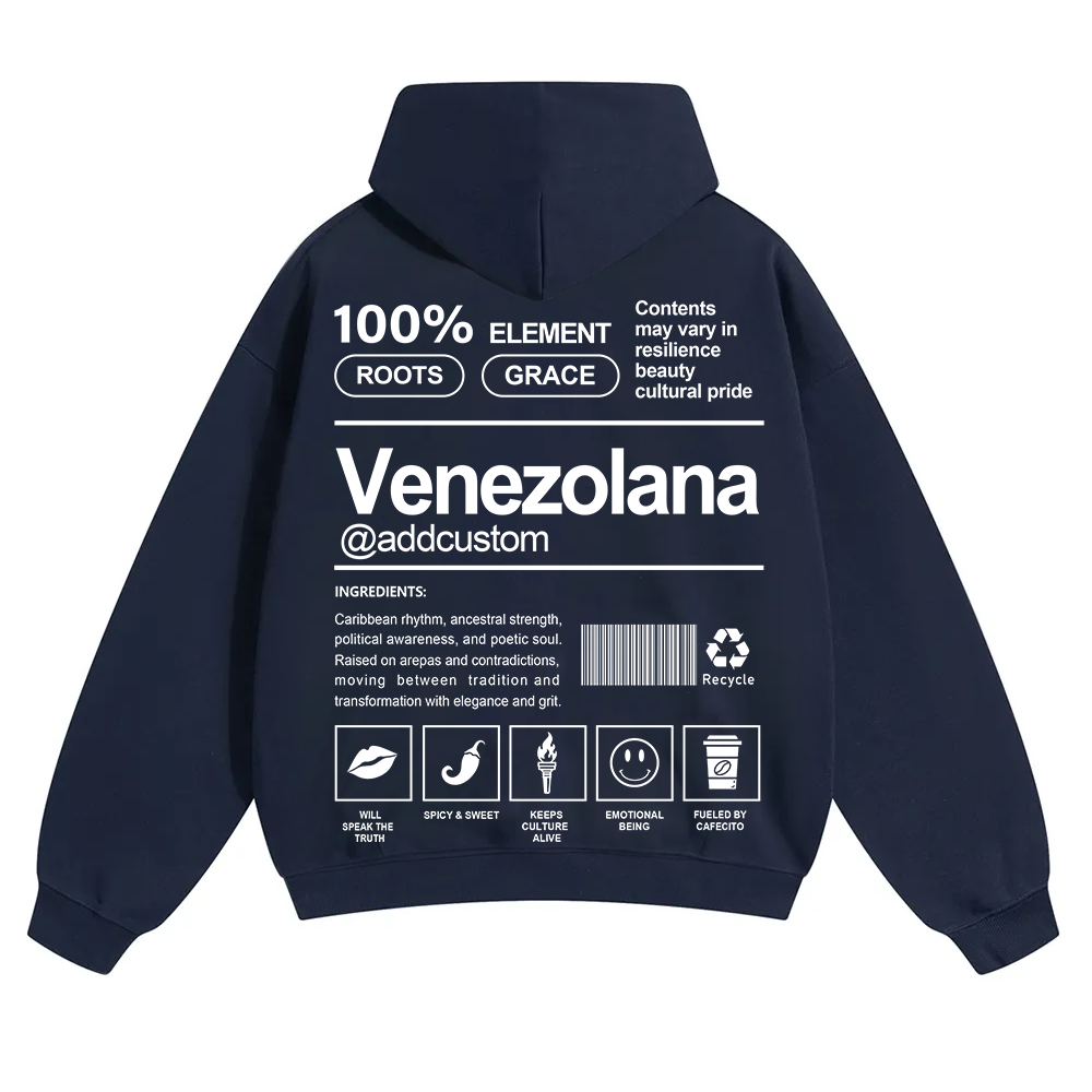 Venezolana Addcustom Unisex Fit Color Hoodie wearishow