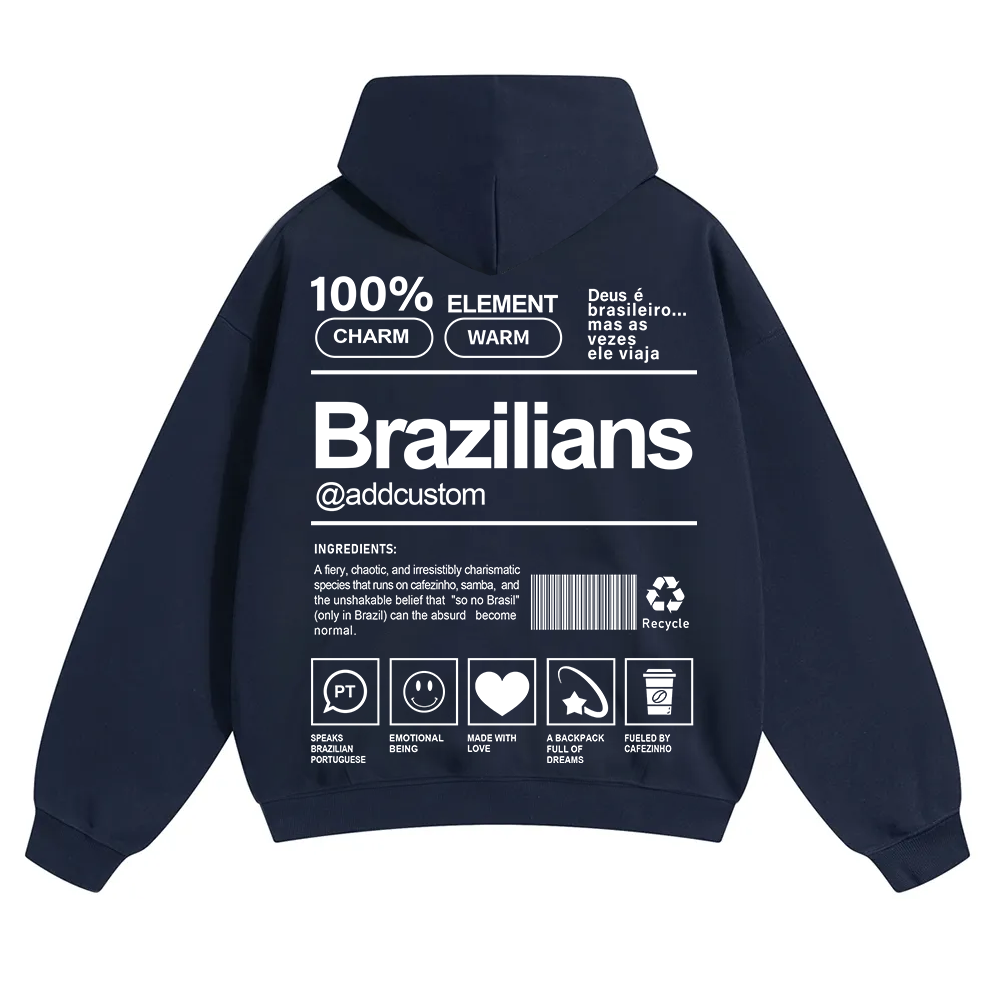 Brazilians Addcustom Unisex Fit Color Hoodie wearishow