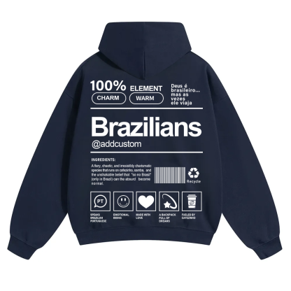 Brazilians Addcustom Unisex Fit Color Hoodie wearishow