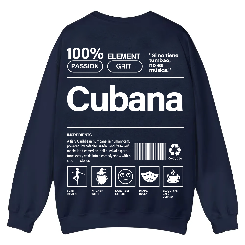 Cubana Unisex Fit  Casual Crewneck Sweatshirt wearishow