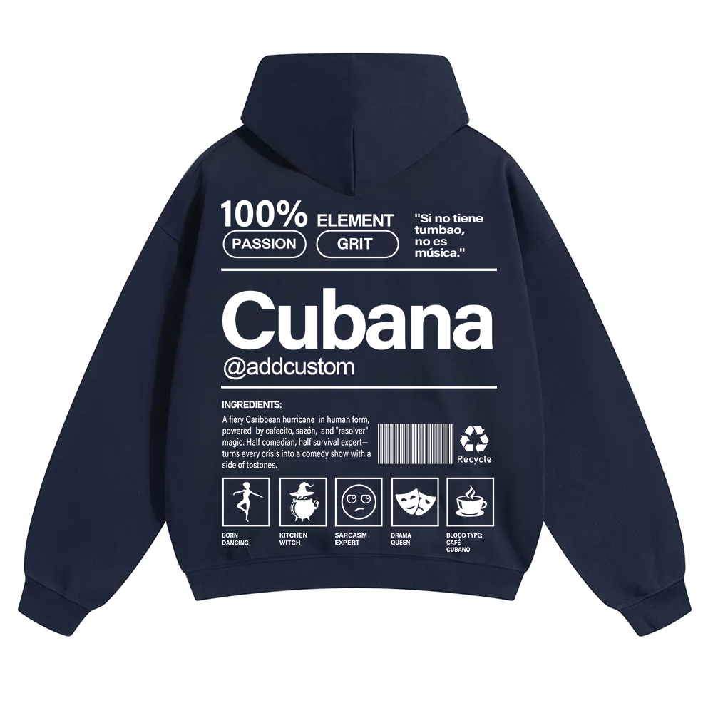 Cubana Addcustom Unisex Fit Color Hoodie wearishow
