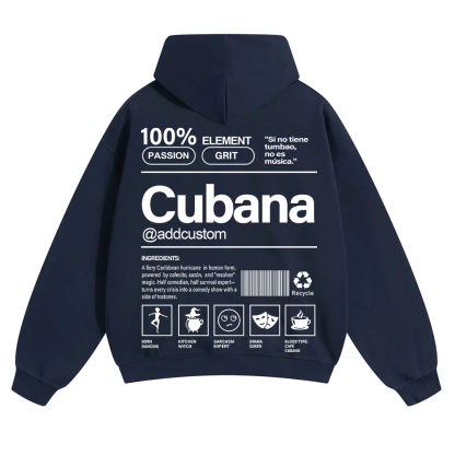 Cubana Addcustom Unisex Fit Color Hoodie wearishow