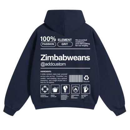 Zimbabweans Addcustom Unisex Fit Color Hoodie wearishow