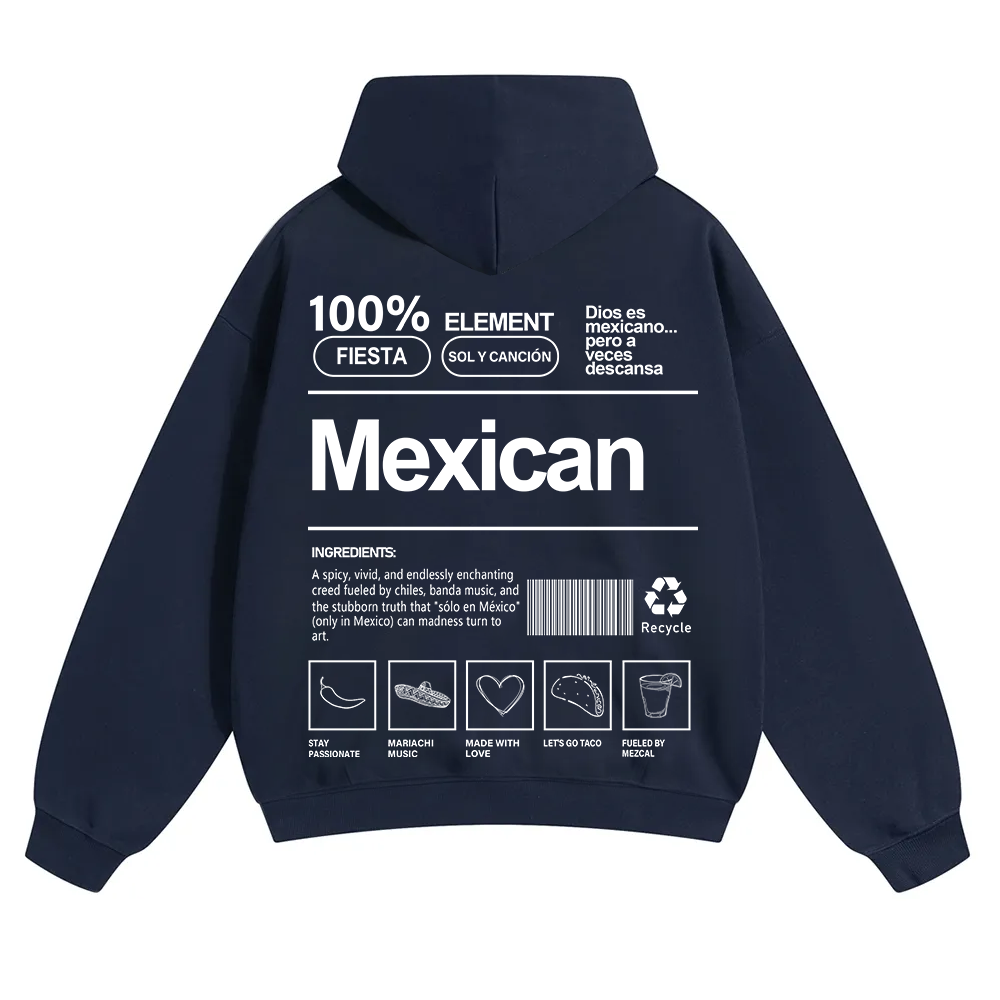 Mexican Unisex Fit Color Hoodie wearishow