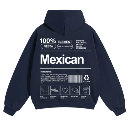 Mexican Unisex Fit Color Hoodie wearishow