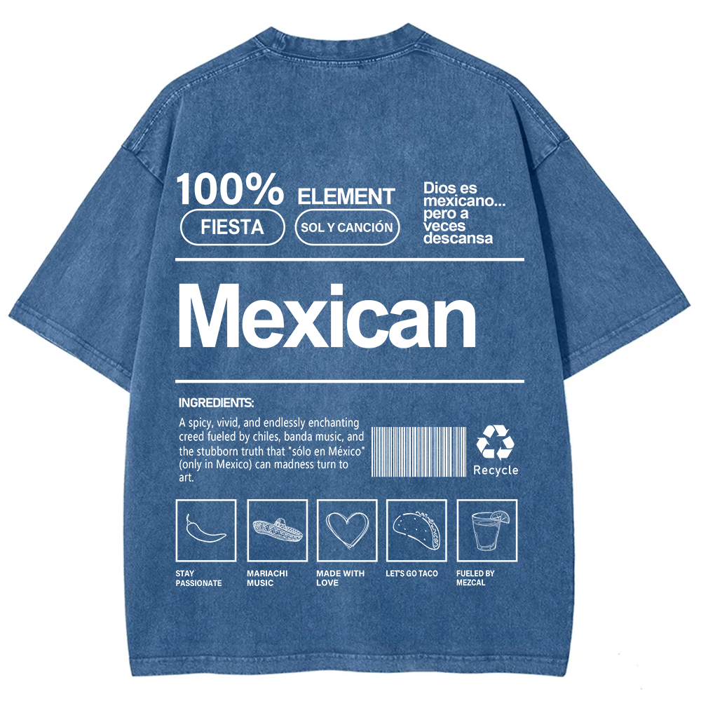 Mexican Unisex Fit  Washed T-Shirt