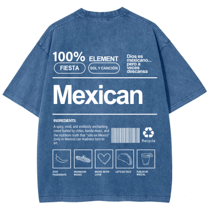Mexican Unisex Fit  Washed T-Shirt