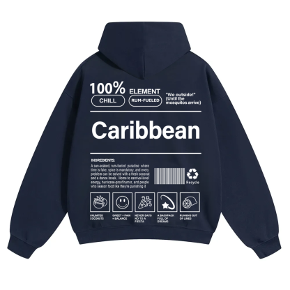 Caribbean Unisex Fit Color Hoodie wearishow