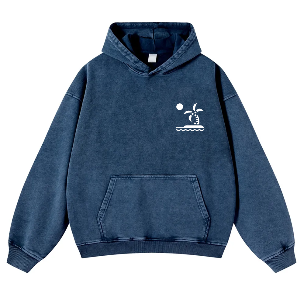 Caribbean Unisex Fit  Washed Hoodie wearishow