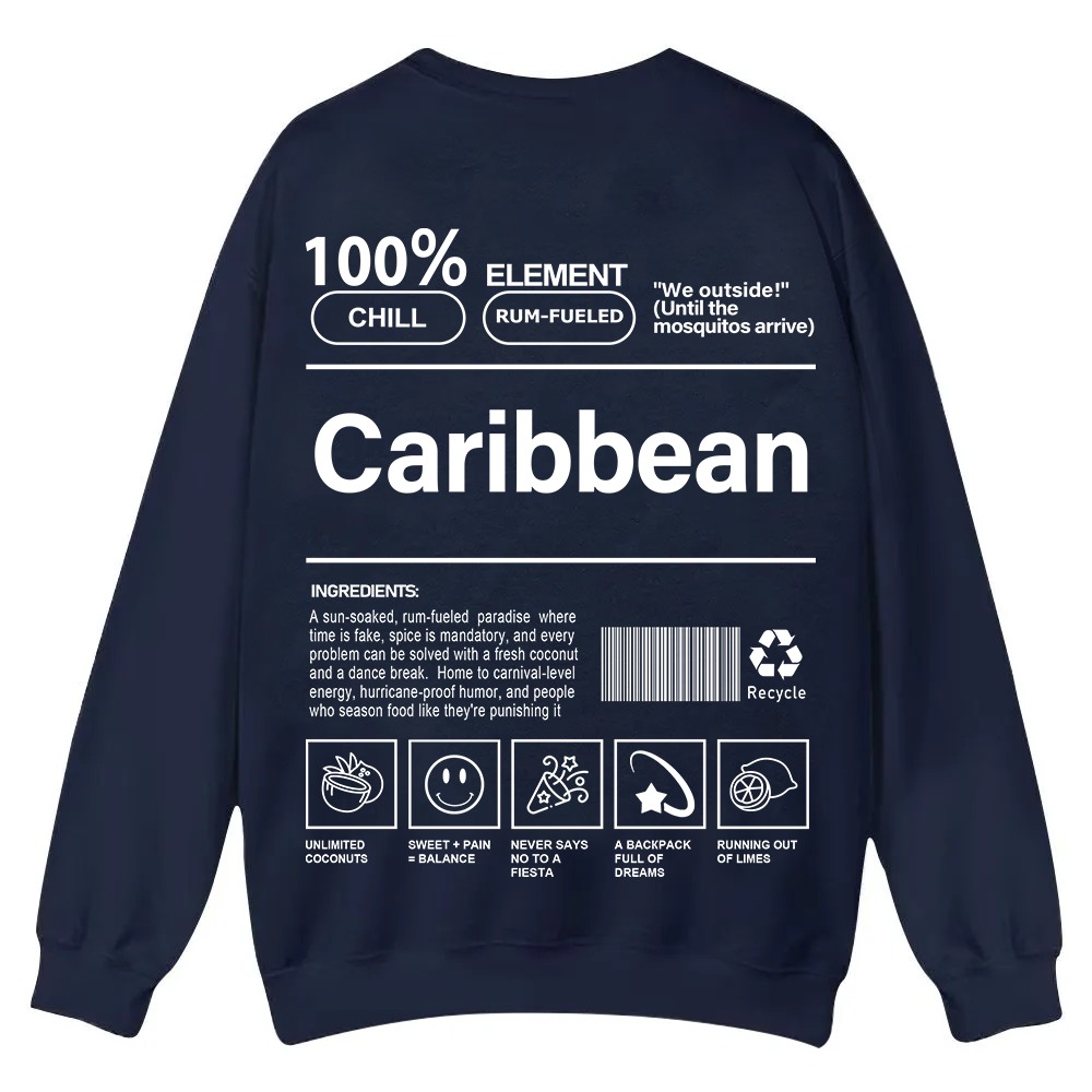 Caribbean Unisex Fit  Casual Crewneck Sweatshirt wearishow