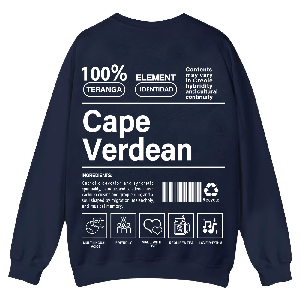 Cape Verdean Unisex Fit  Casual Crewneck Sweatshirt wearishow