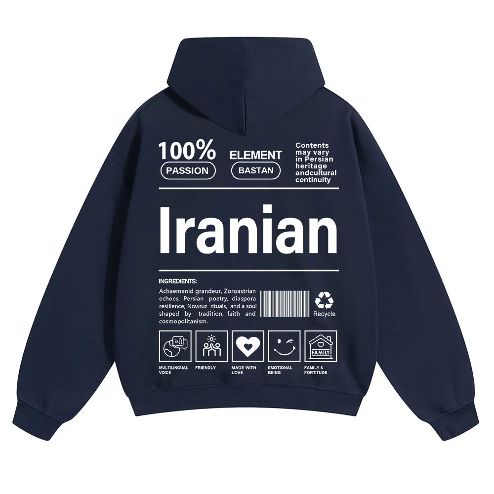 Iranian Unisex Fit Color Hoodie wearishow