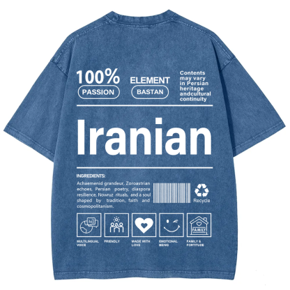Iranian Unisex Fit  Washed T-Shirt