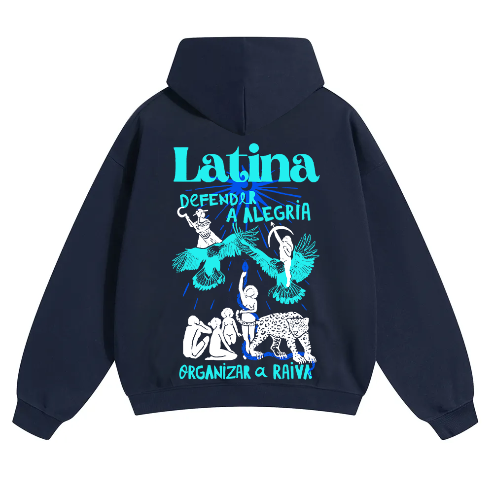 Latina Unisex Fit Color Hoodie wearishow