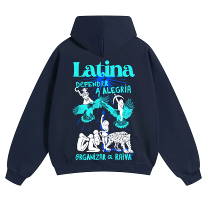 Latina Unisex Fit Color Hoodie wearishow