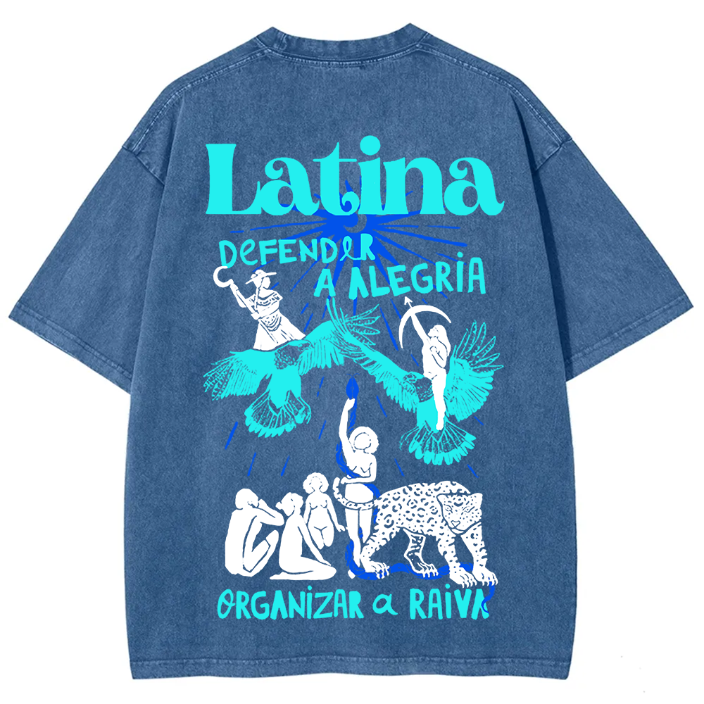 Latina Unisex Fit  Washed T-Shirt