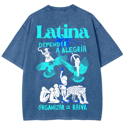 Latina Unisex Fit  Washed T-Shirt