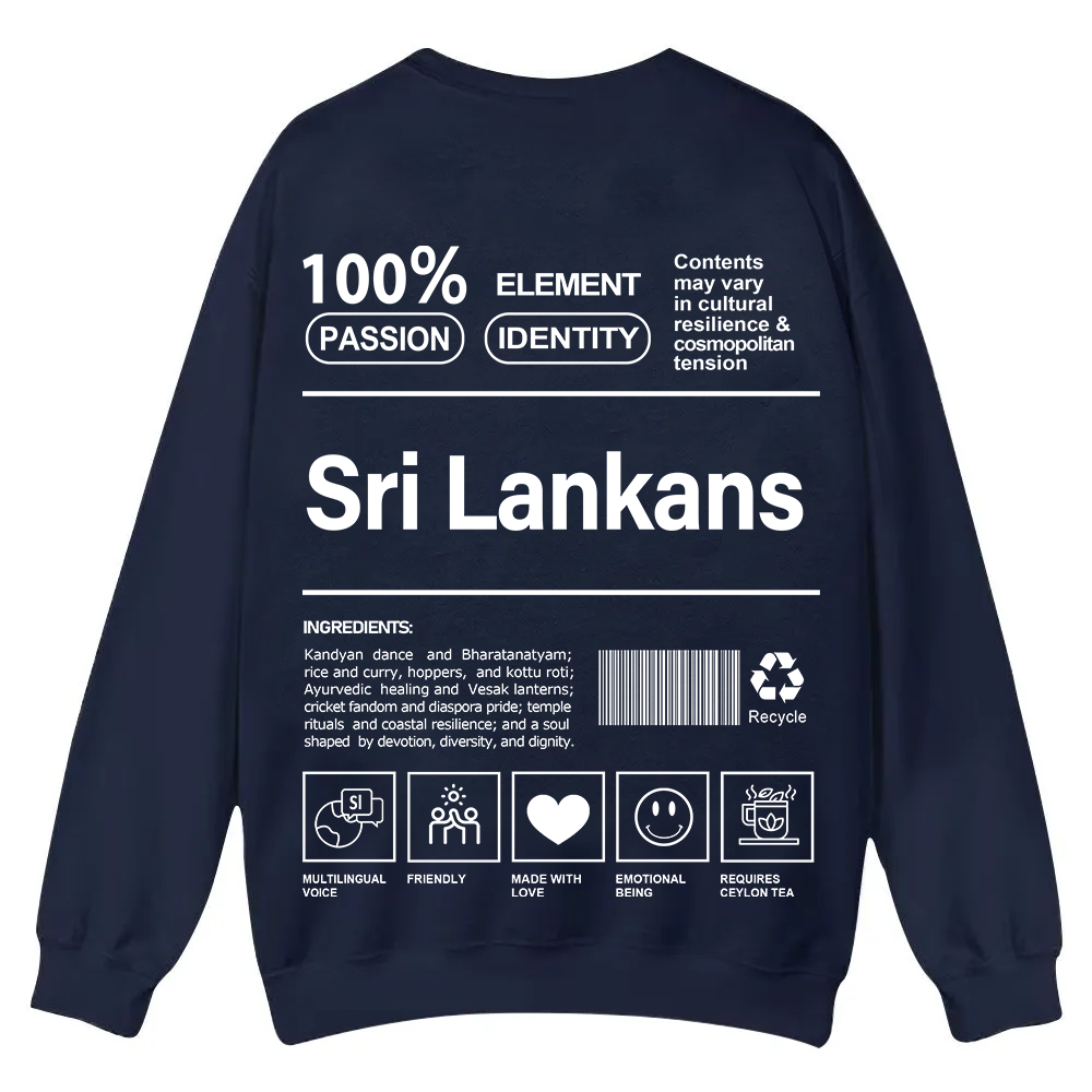 Sri Lankans Unisex Fit  Casual Crewneck Sweatshirt wearishow