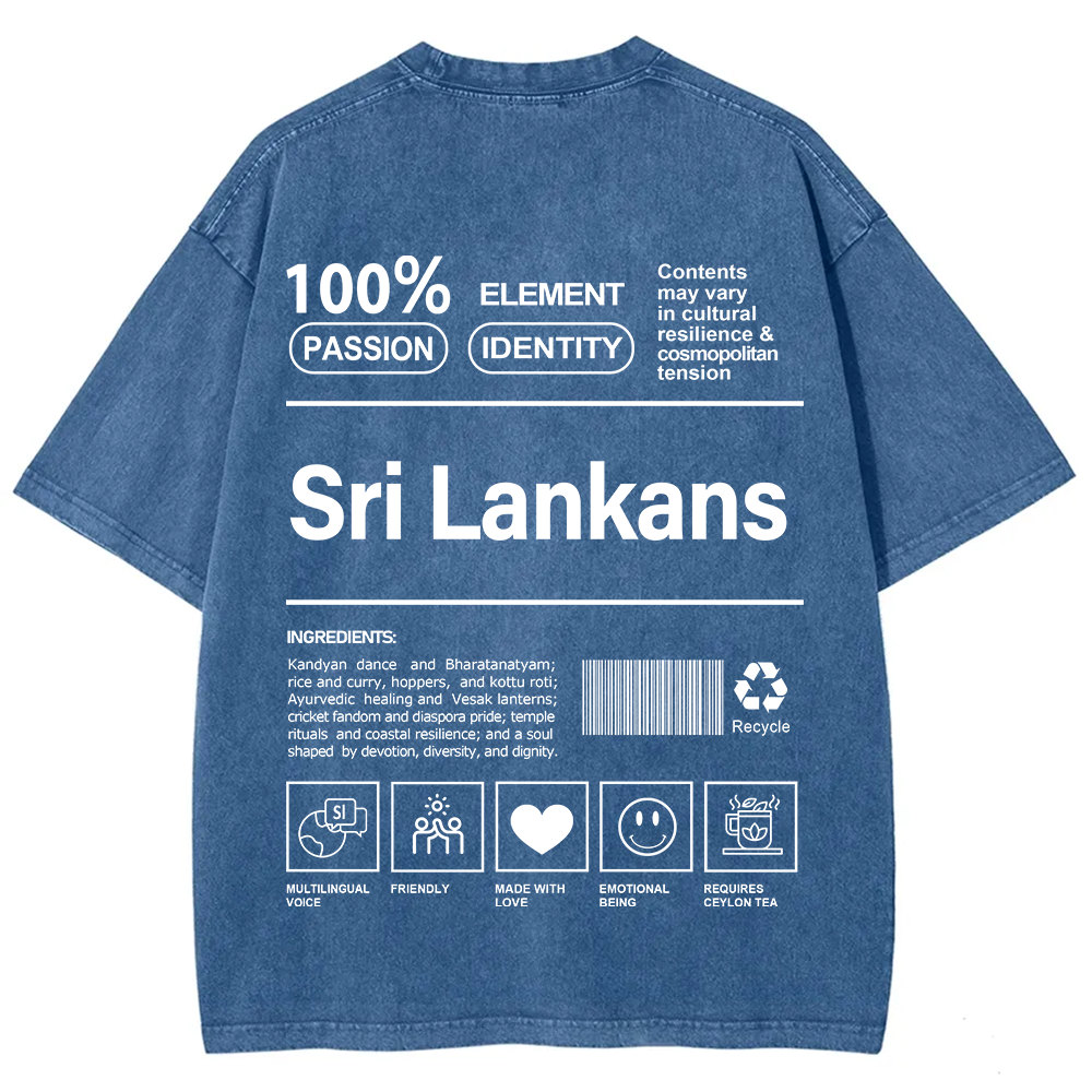 Sri Lankans Unisex Fit  Washed T-Shirt