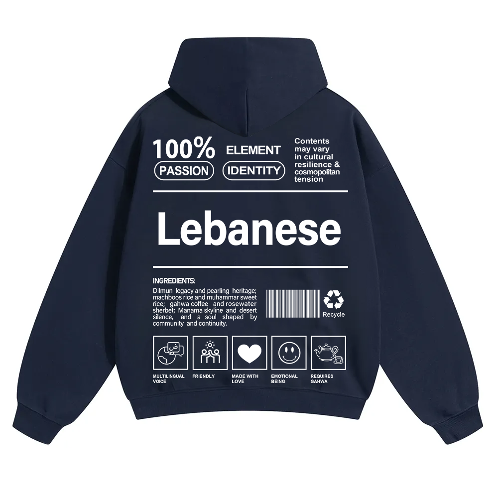 Lebanese Unisex Fit Color Hoodie wearishow