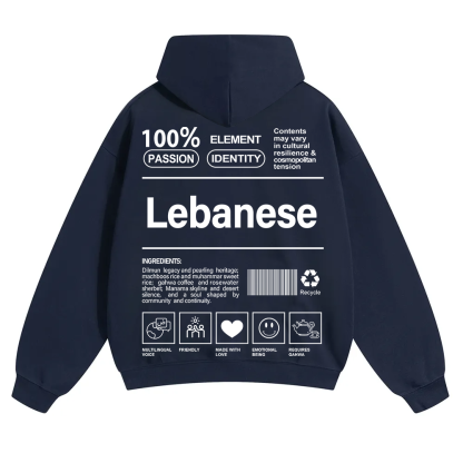 Lebanese Unisex Fit Color Hoodie wearishow