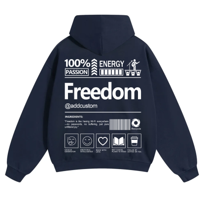 Freedom Addcustom Solid Color Hoodie