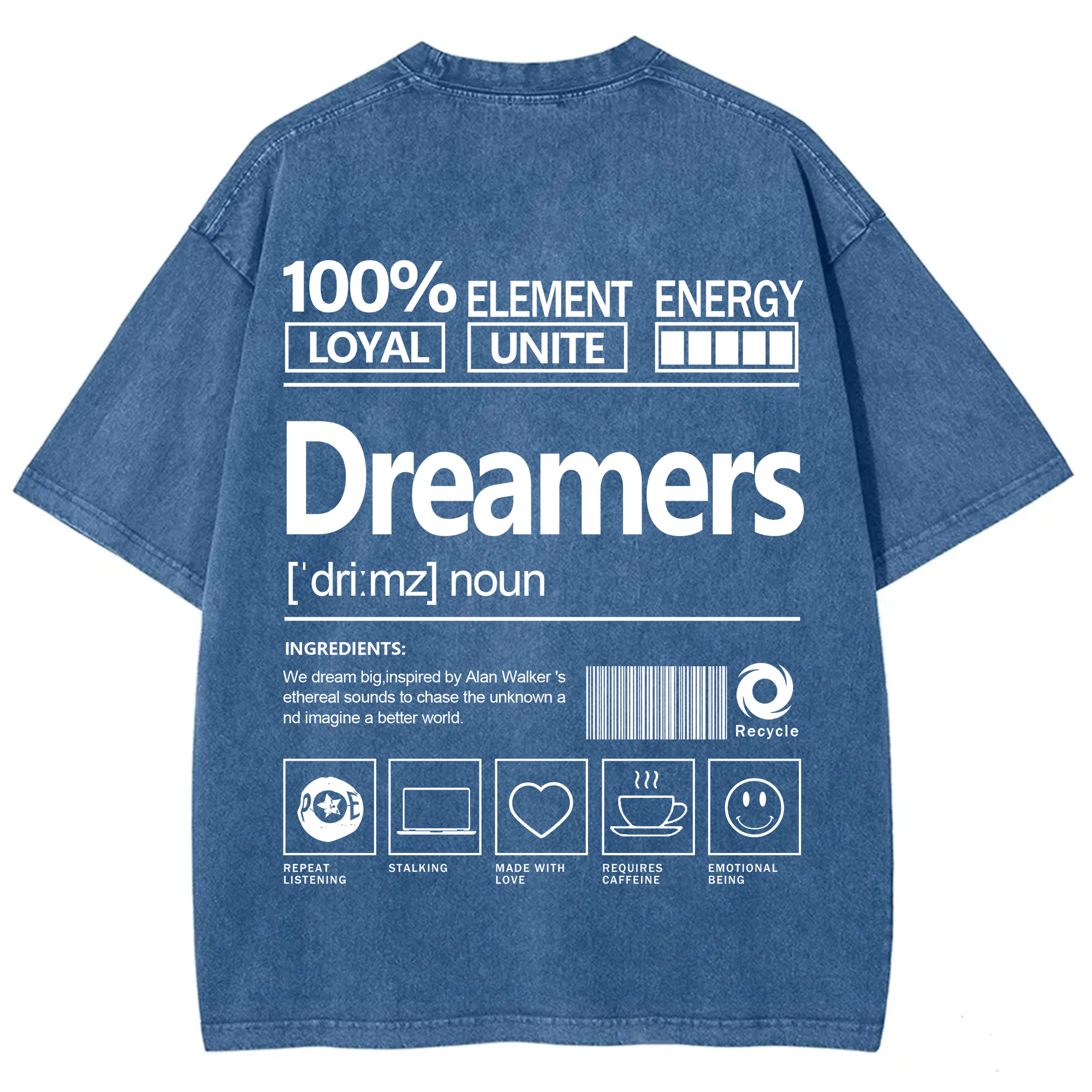 Dreamers  Unisex Fit Washed T-Shirt