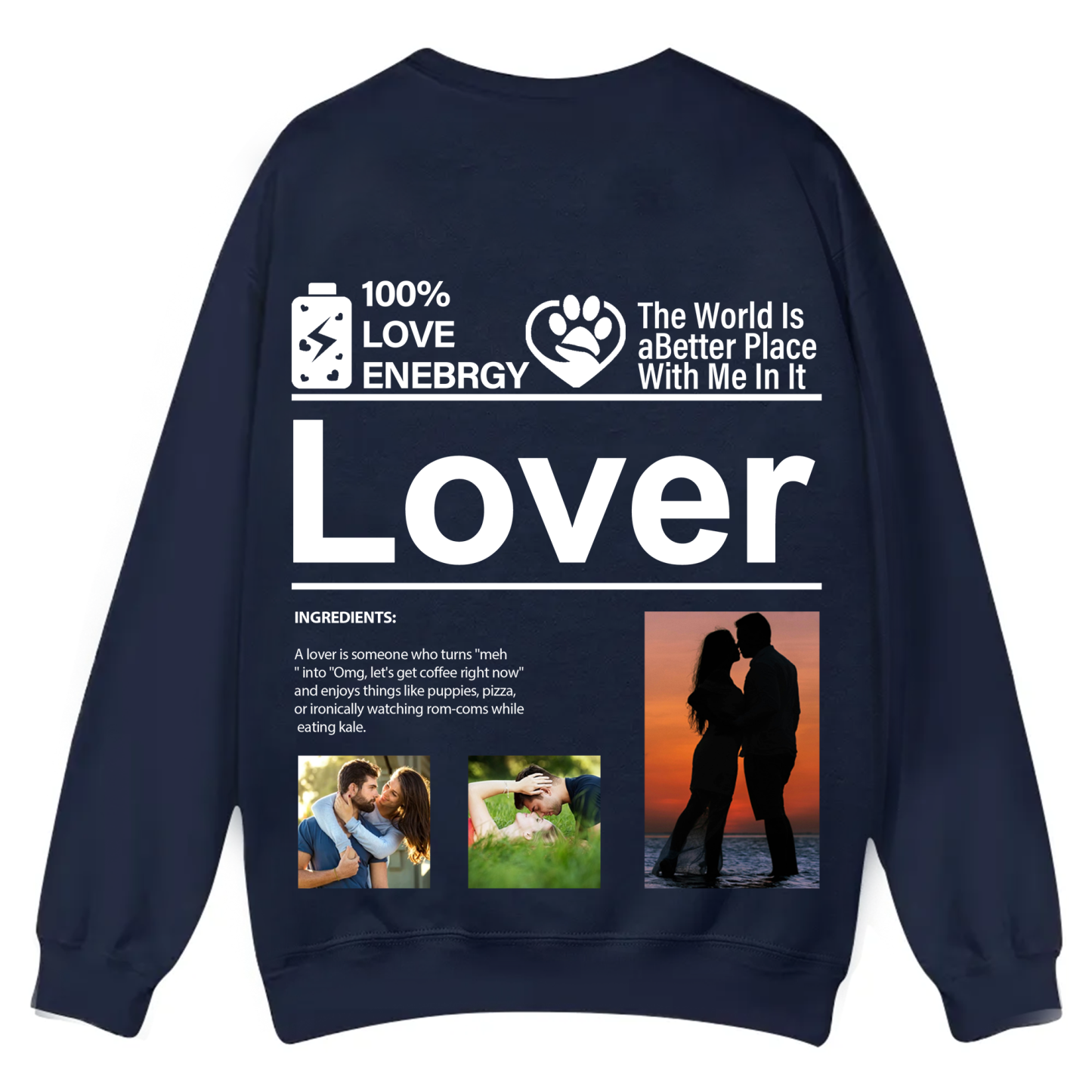 Design your own clothing pattern Unisex Fit Casual Crewneck Sweatshirt