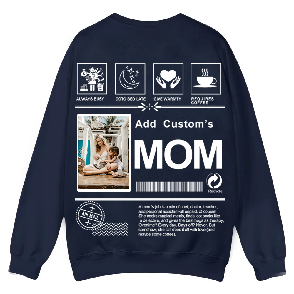 MOM Custom Casual Crewneck Sweatshirt wearishow