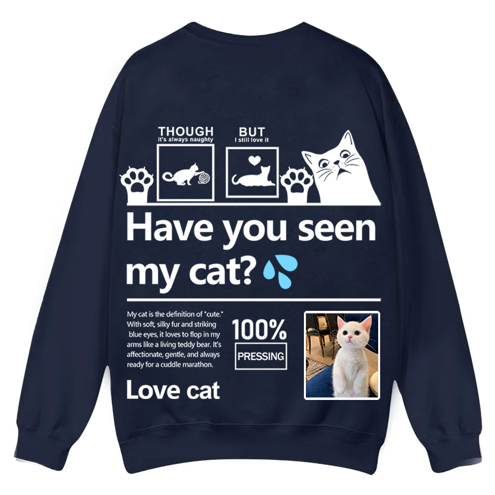 Cat Trick Customized Unisex Casual Crewneck Sweatshirt wearishow