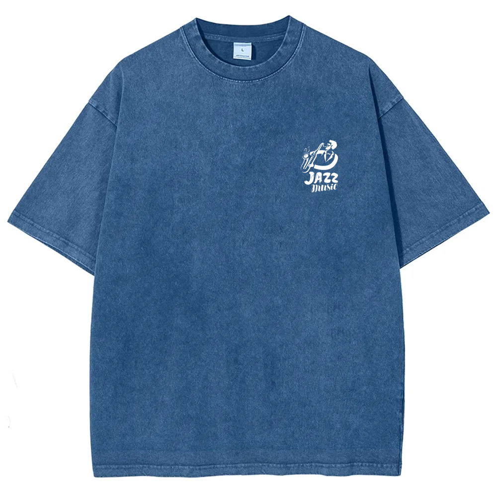 Saxophonist Unisex Fit Washed T-Shirt  wearishow