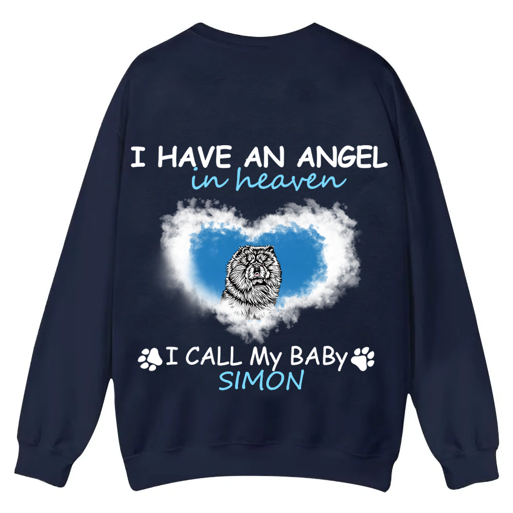 Have An Angel In Heaven - Personalized Custom Unisex Casual Crewneck Sweatshirt wearishow