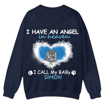 Have An Angel In Heaven - Personalized Custom Unisex Casual Crewneck Sweatshirt wearishow