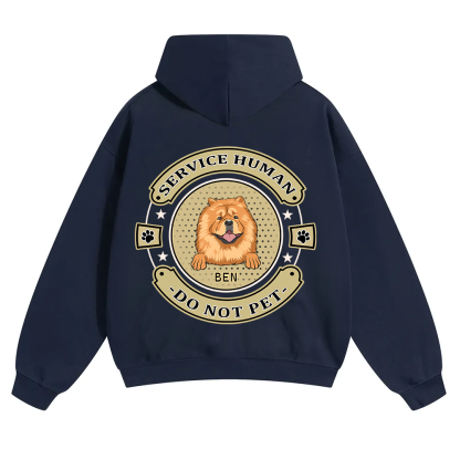 Service Human, Do Not Pet 14 - Personalized Custom Unisex Soild Color Hoodies wearishow