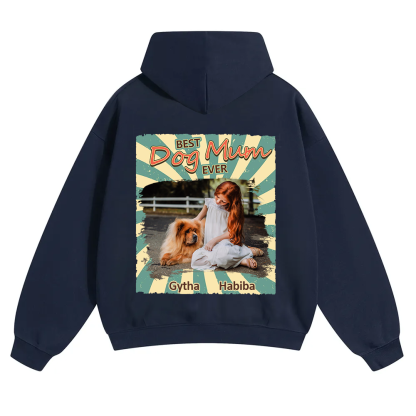 Retro Funny Dog Shirt Photo - Personalized Custom Unisex Soild Color Hoodies wearishow