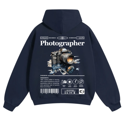 Photographer Unisex Solid Color Hoodie wearishow