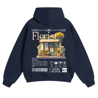 Florist Unisex Solid Color Hoodie wearishow