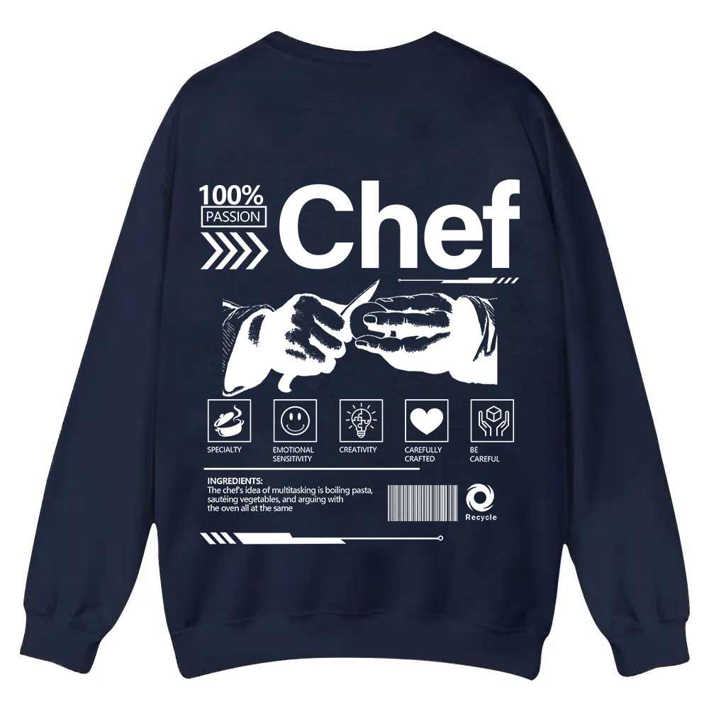 Chef Casual Crewneck Sweatshirt wearishow