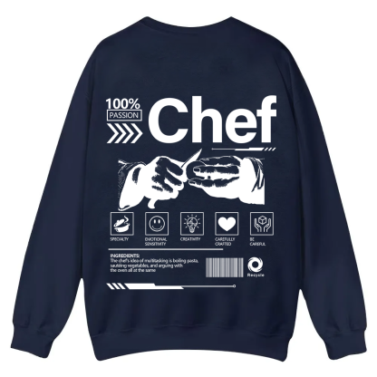 Chef Casual Crewneck Sweatshirt wearishow