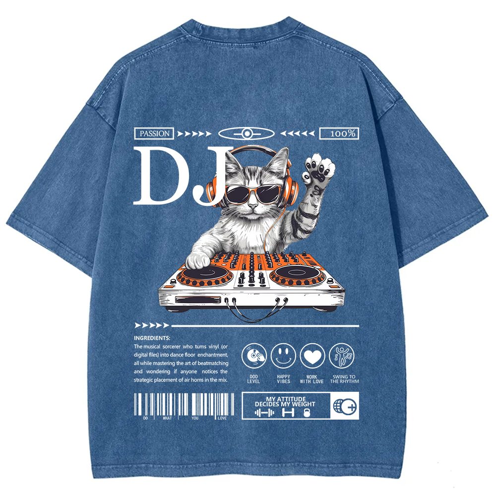 DJ Unisex Fit Washed T-Shirt