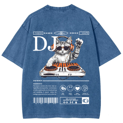 DJ Unisex Fit Washed T-Shirt