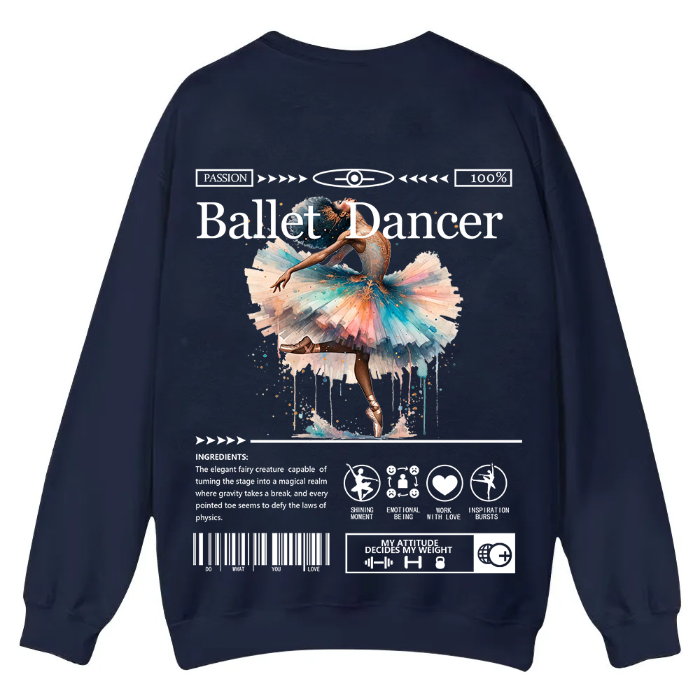 Ballet DancerCasual Crewneck Sweatshirt wearishow