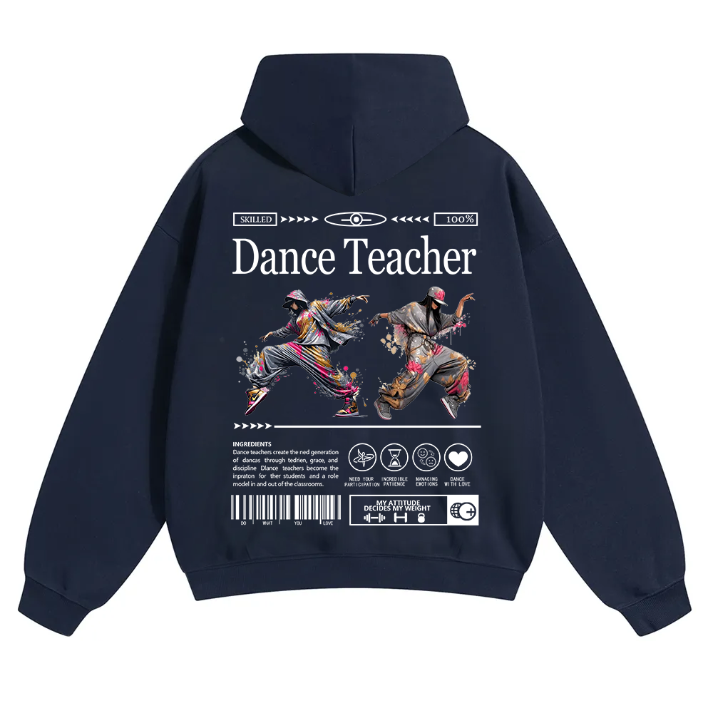 Dance Teacher Unisex Solid Color Hoodie wearishow