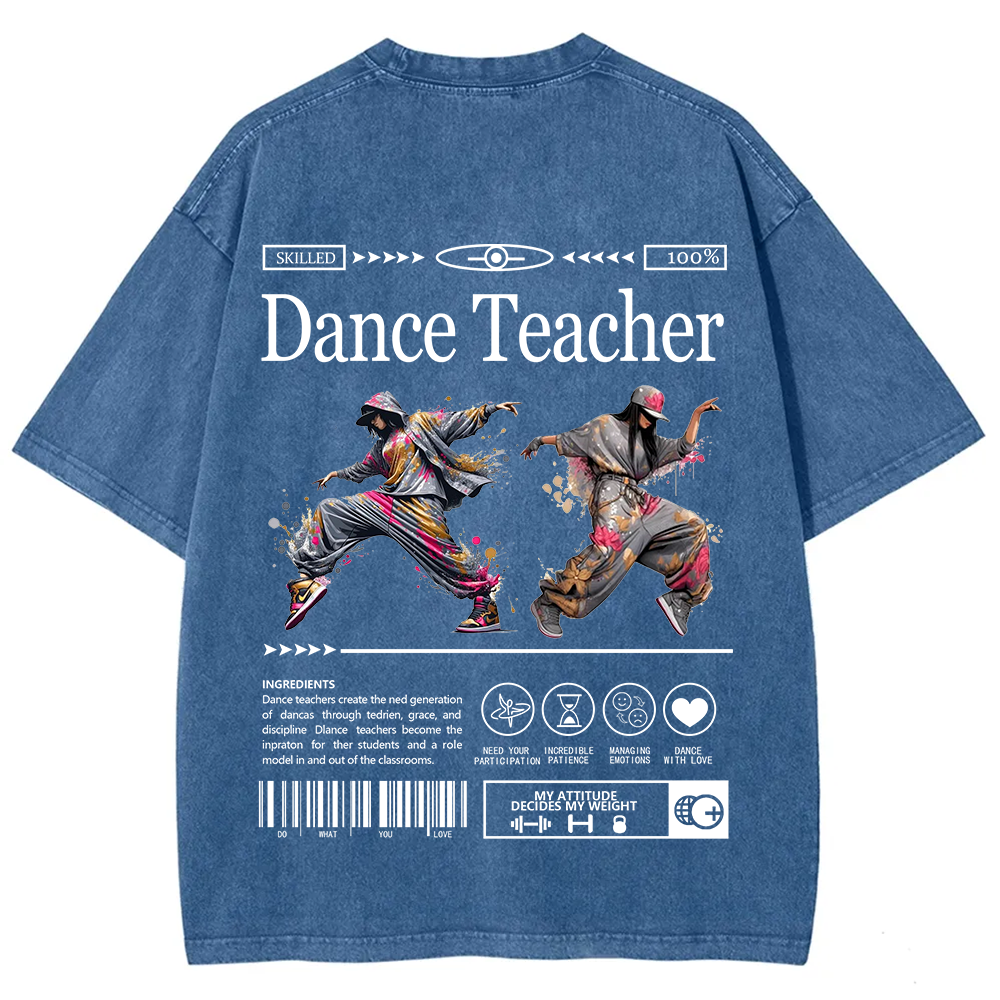 Dance Teacher Unisex Fit Washed T-Shirt