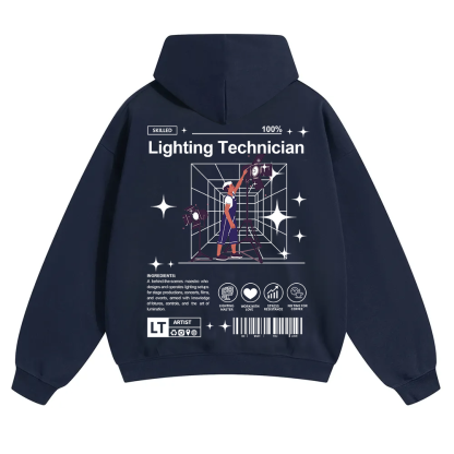 Lighting Technician Unisex Solid Color Hoodie wearishow