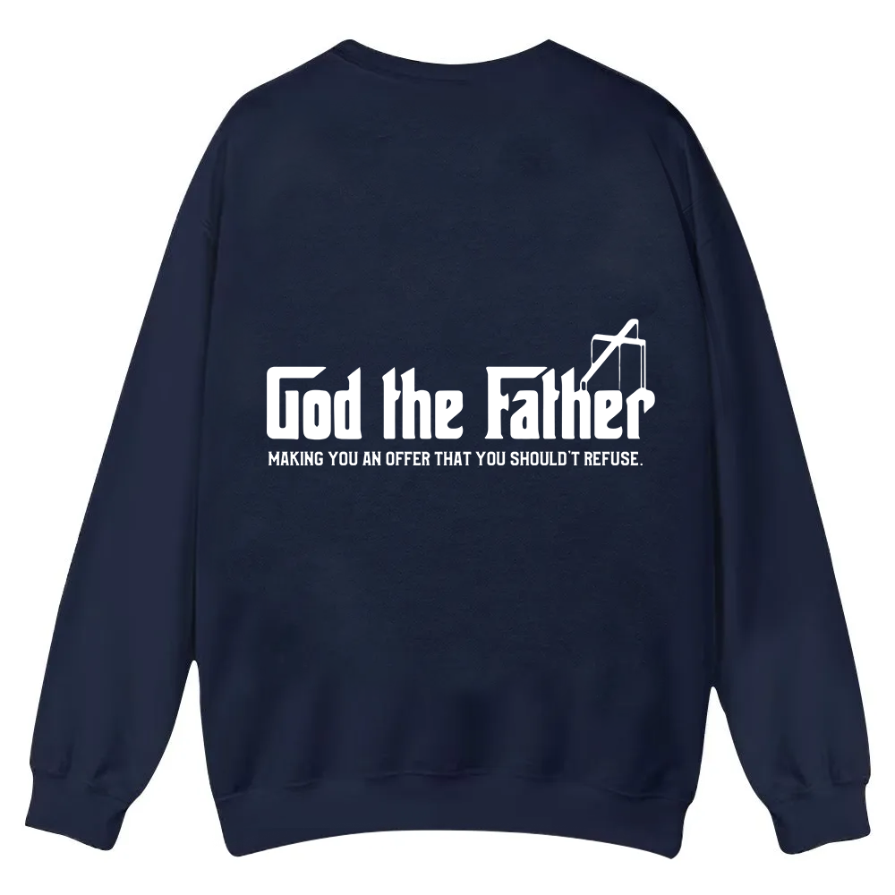 God The Father Christian Casual Crewneck Sweatshirt wearishow