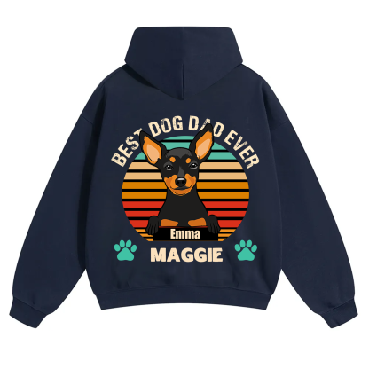 Best Dog Mom and Dad Ever - Personalized Custom Unisex Hoodie